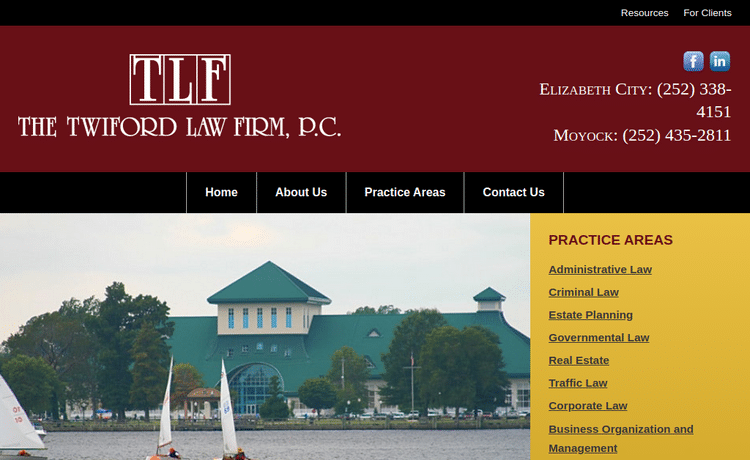 Law Firm Website design for The Twiford Law Firm, P.C…