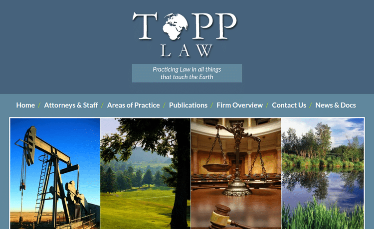 Law Firm Website design for Topp Law