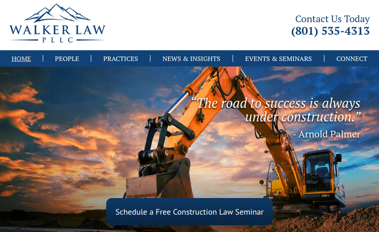 Law Firm Website design for Walker Law PLLC