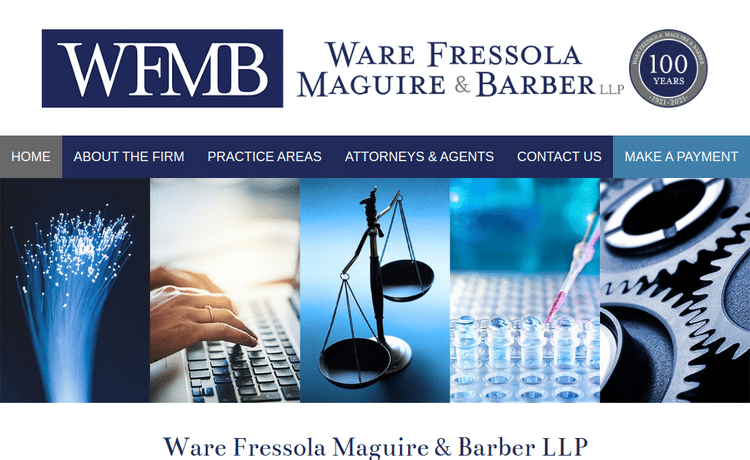 Law Firm Website design for Ware Fressola Maguire & B…
