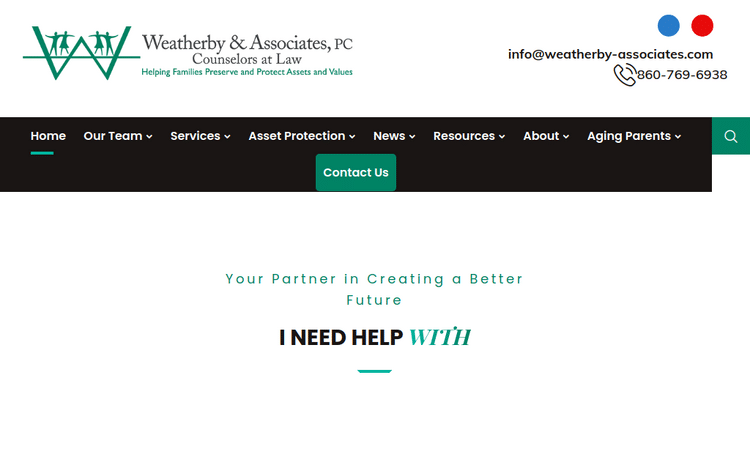 Law Firm Website design for Weatherby & Associates, P…