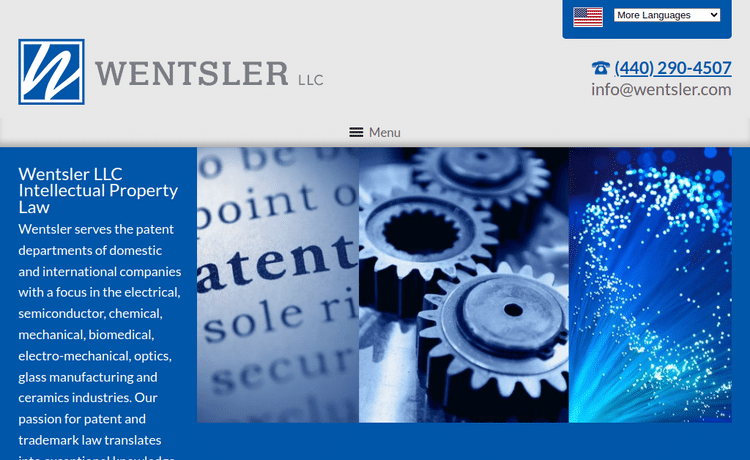 Law Firm Website design for Wentsler LLC