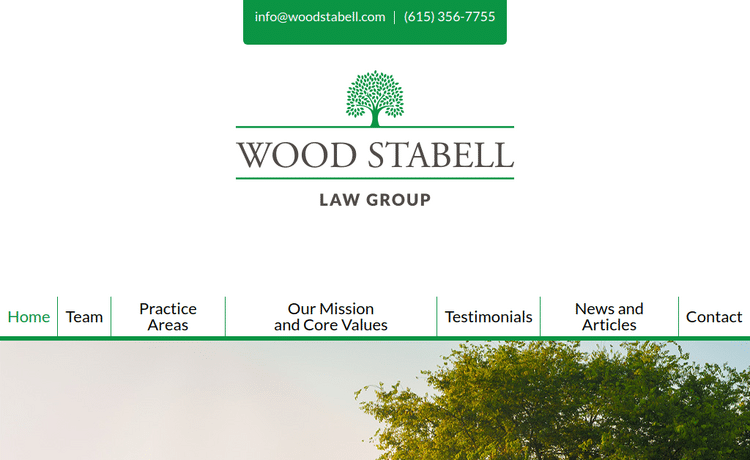 Law Firm Website design for Wood Stabell Law Group, P…