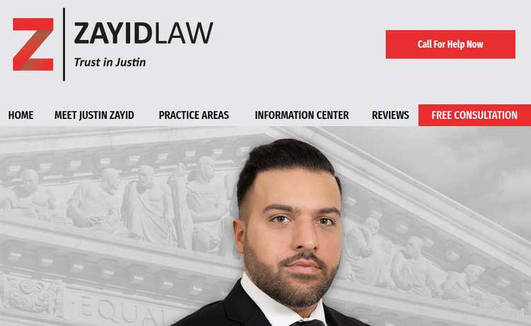 Law Firm Website design for Zayid Law P.C.