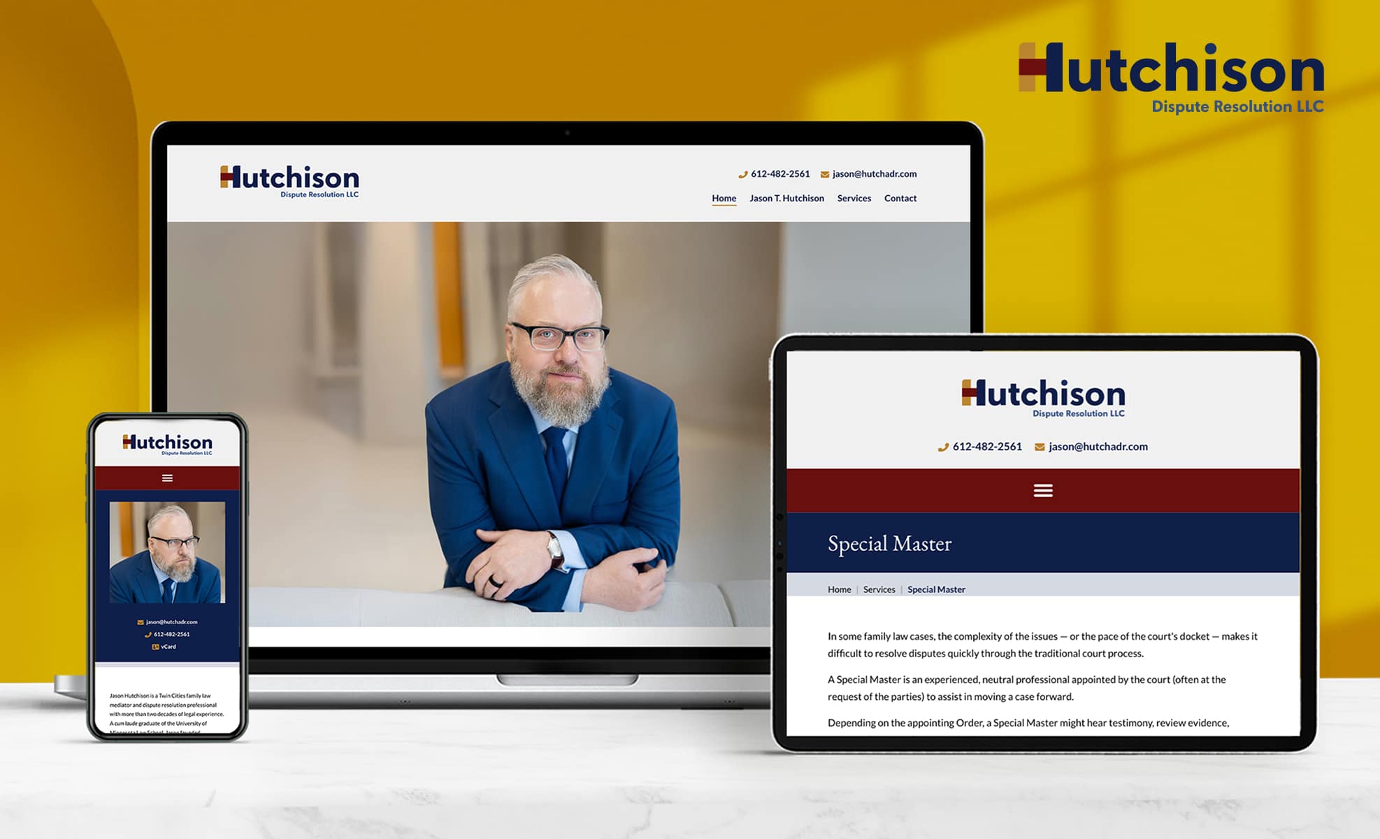 Law Firm Website design for Hutchison Dispute Resolut…