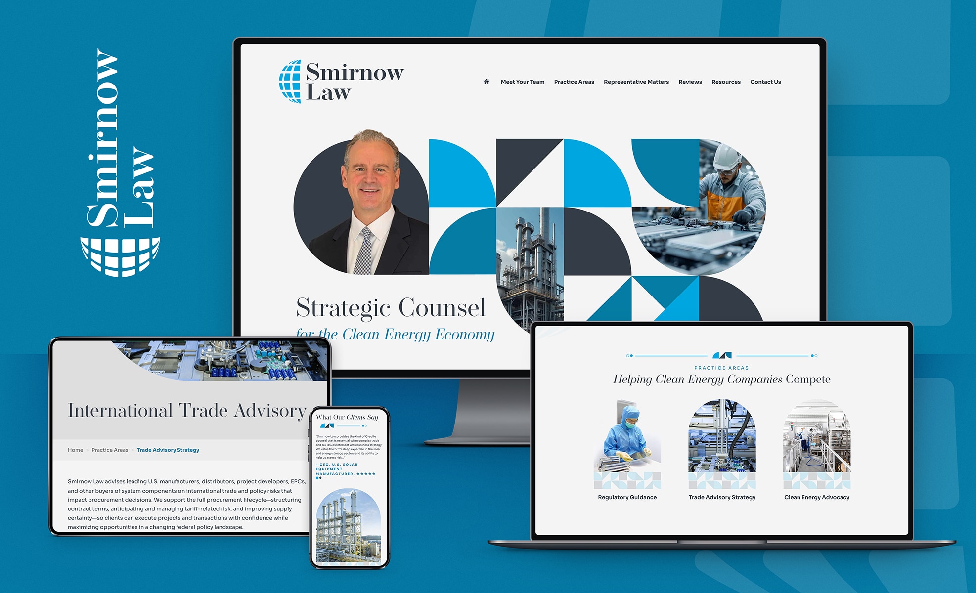 Law Firm Website design for Smirnow Law