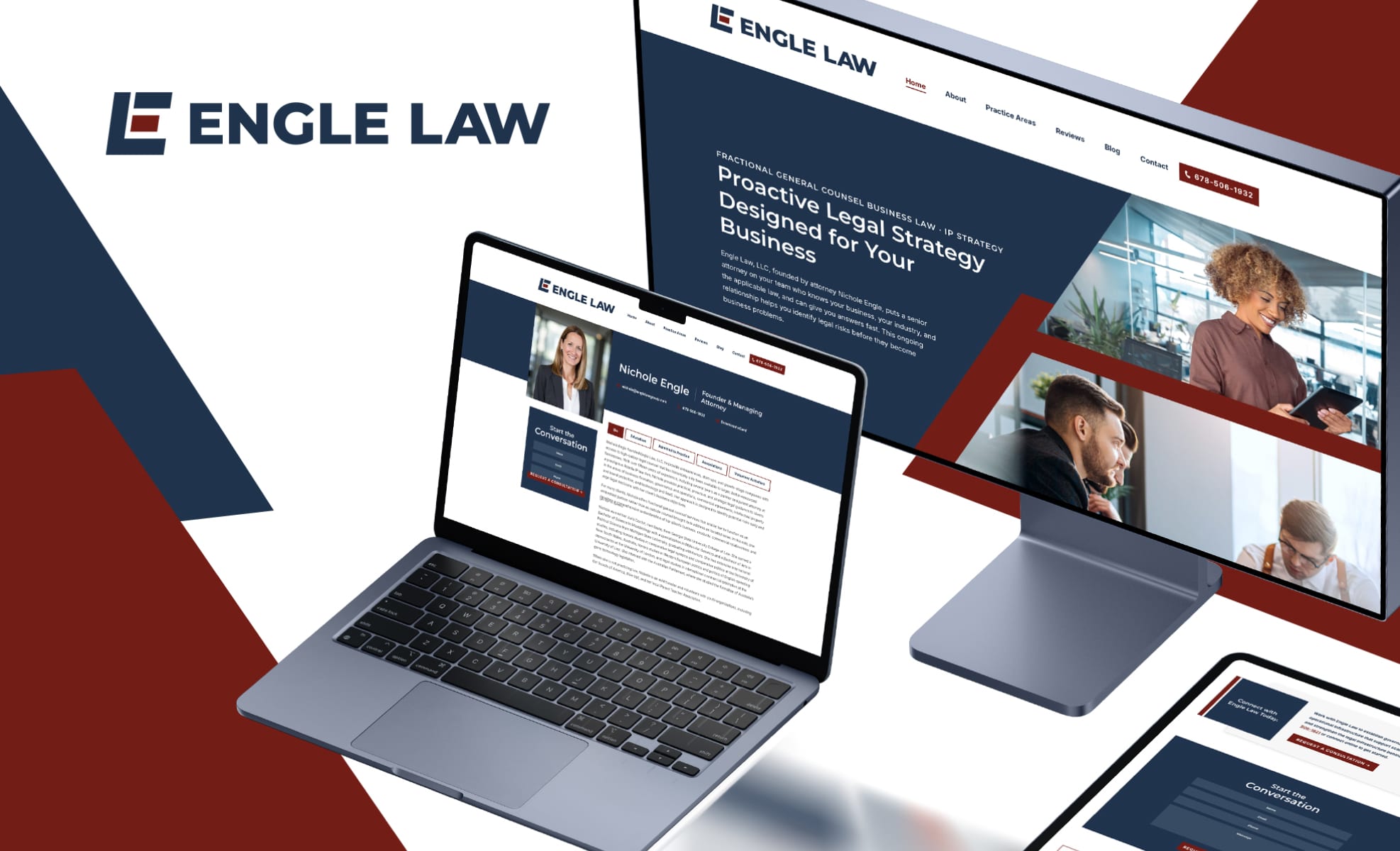 Law Firm Website design for Engle Law, LLC